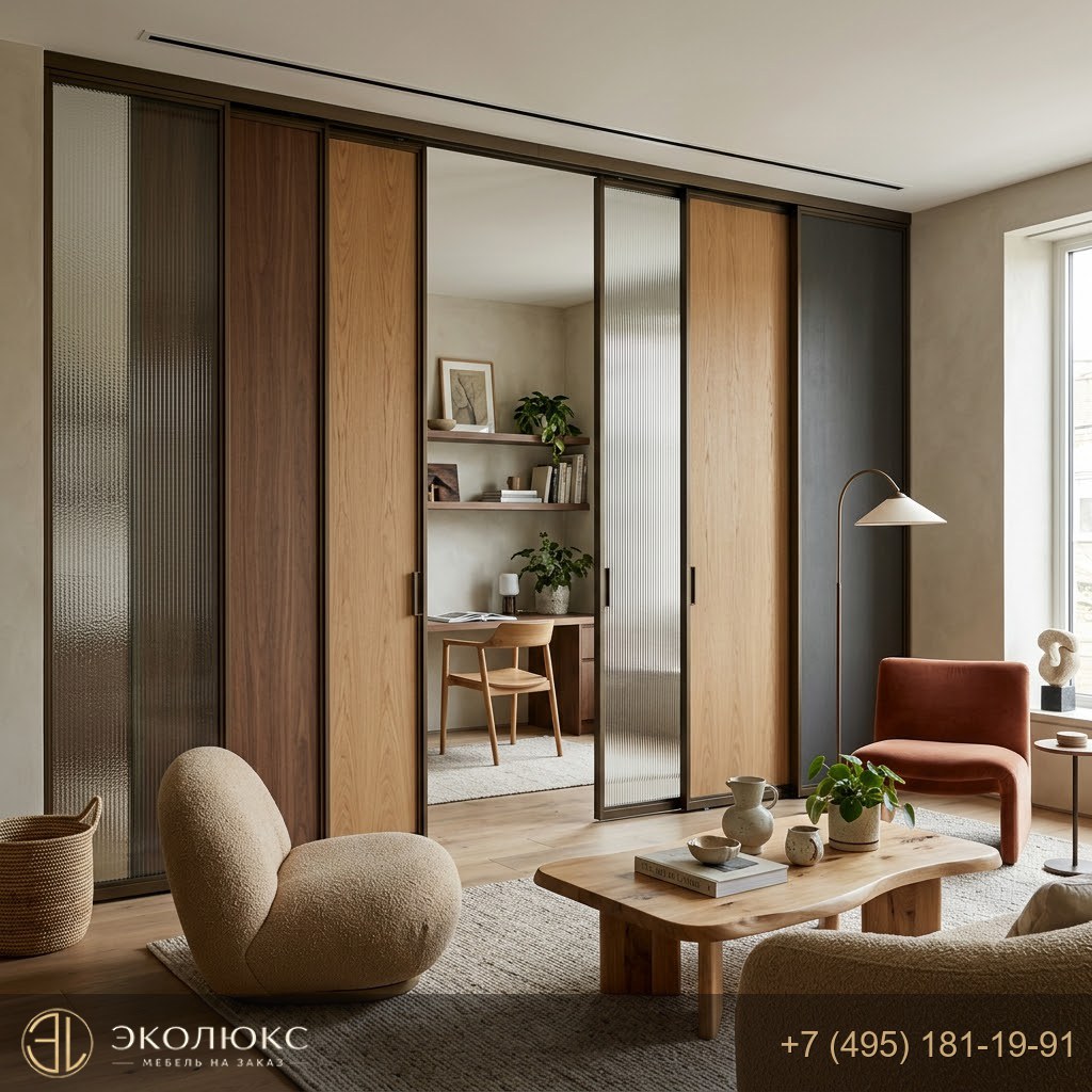 Раздвижные перегородки в современном стиле